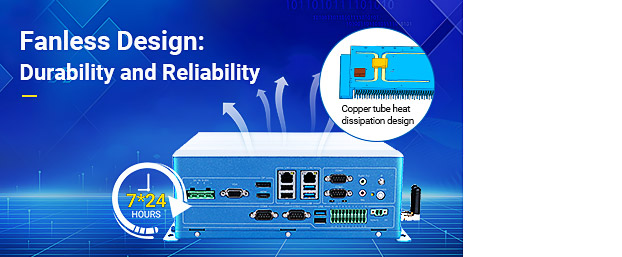 Fanless Industrial PC Edge AI Computer with i3/i5/i7/i9 CPU