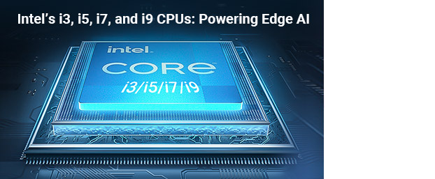 Fanless Industrial PC Edge AI Computer with i3/i5/i7/i9 CPU