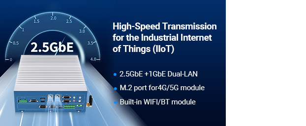 Modular Embedded Computer with Intel® Core 12/13/14th-Gen Processor 2.5GbE LAN